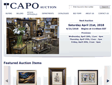 Tablet Screenshot of capoauctionnyc.com